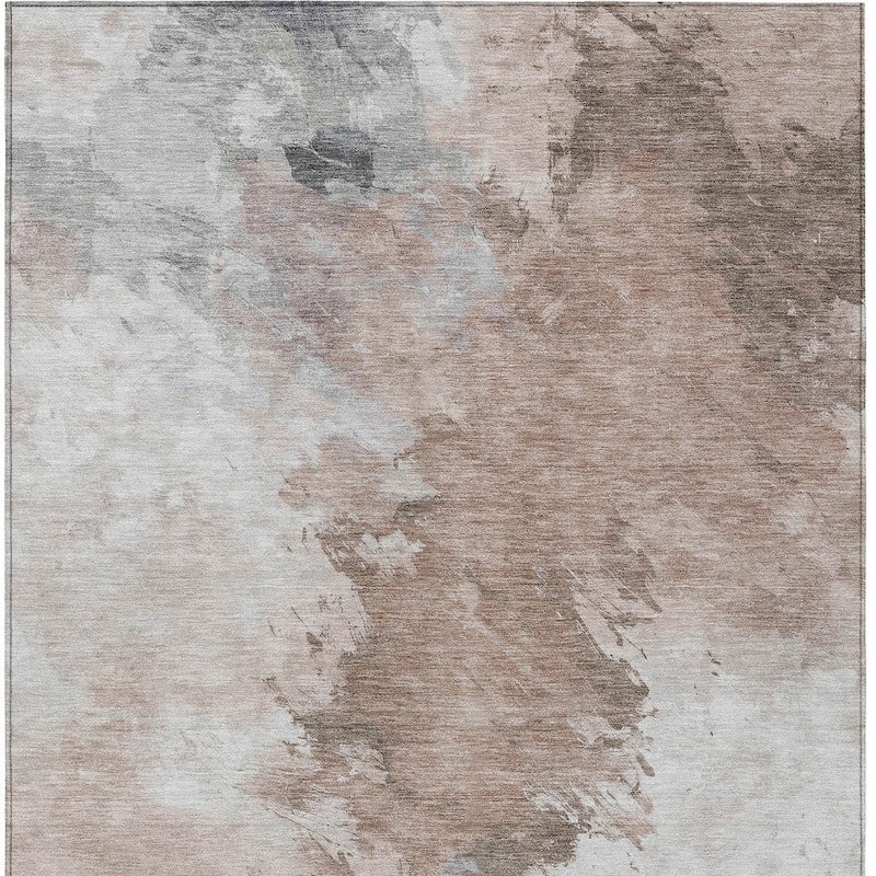 HomeRoots Abstract Transitional Rectangle Outdoor Rug