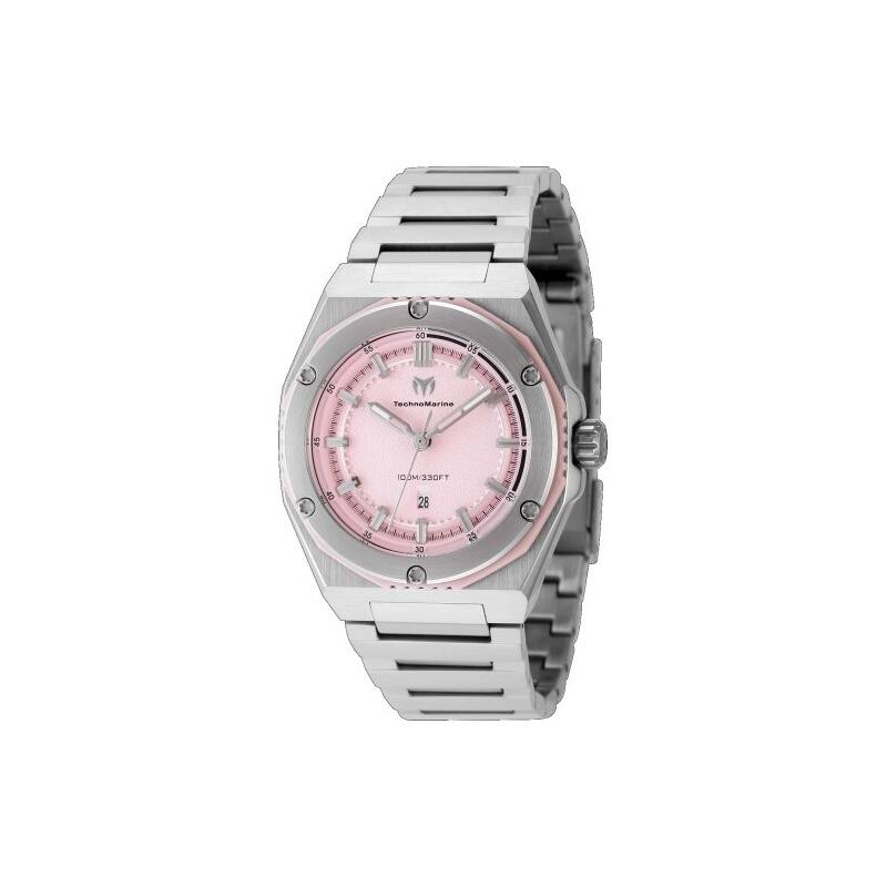 Technomarine Women's TM-416042 CORAL Quartz 3 Hand Pink Dial Watch