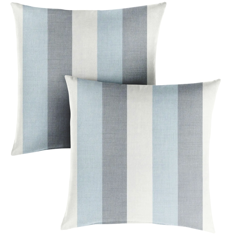 Sorra Home Sunbrella Outdoor Knife Edge Pillow Set of 2