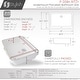 preview thumbnail 5 of 11, STYLISH 20 3/8 inch Rectangular Undermount Porcelain Bathroom Sink with two Overflow Finishes included