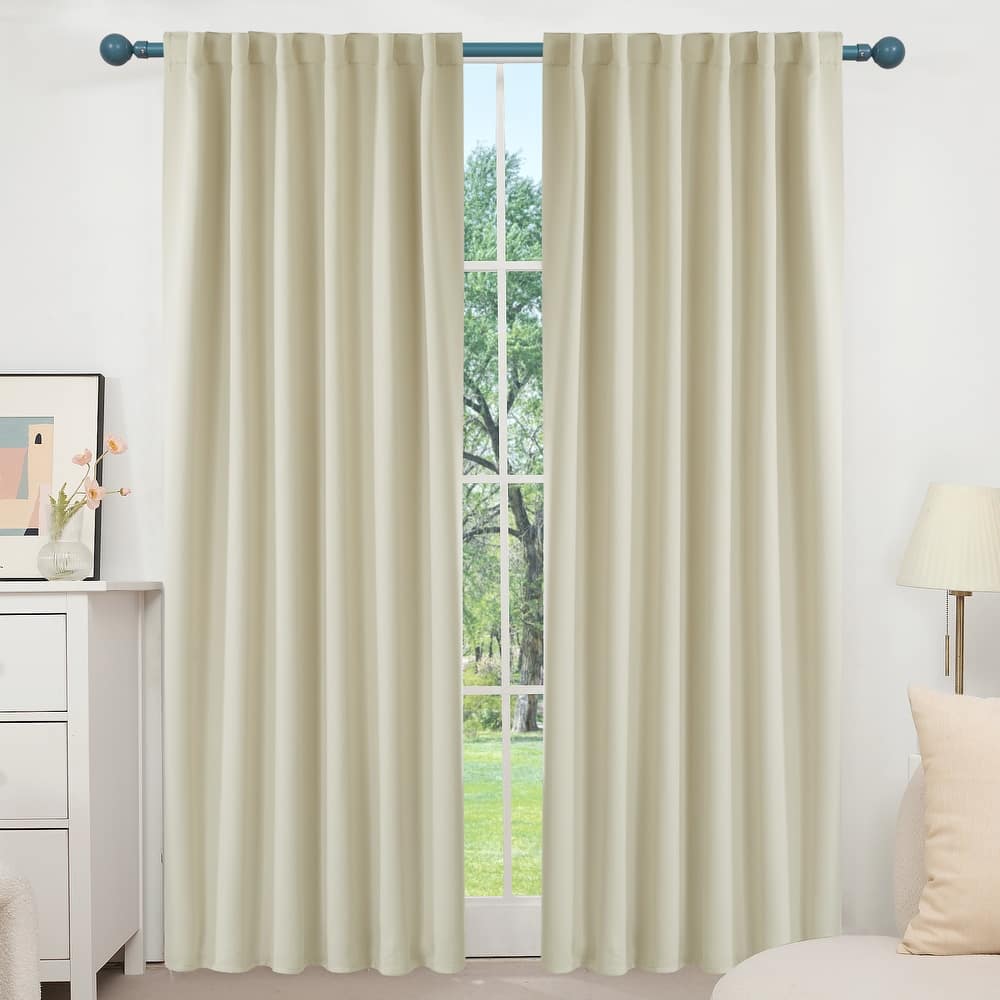 Deconovo Back Tab Blackout Curtains (2 Panel)