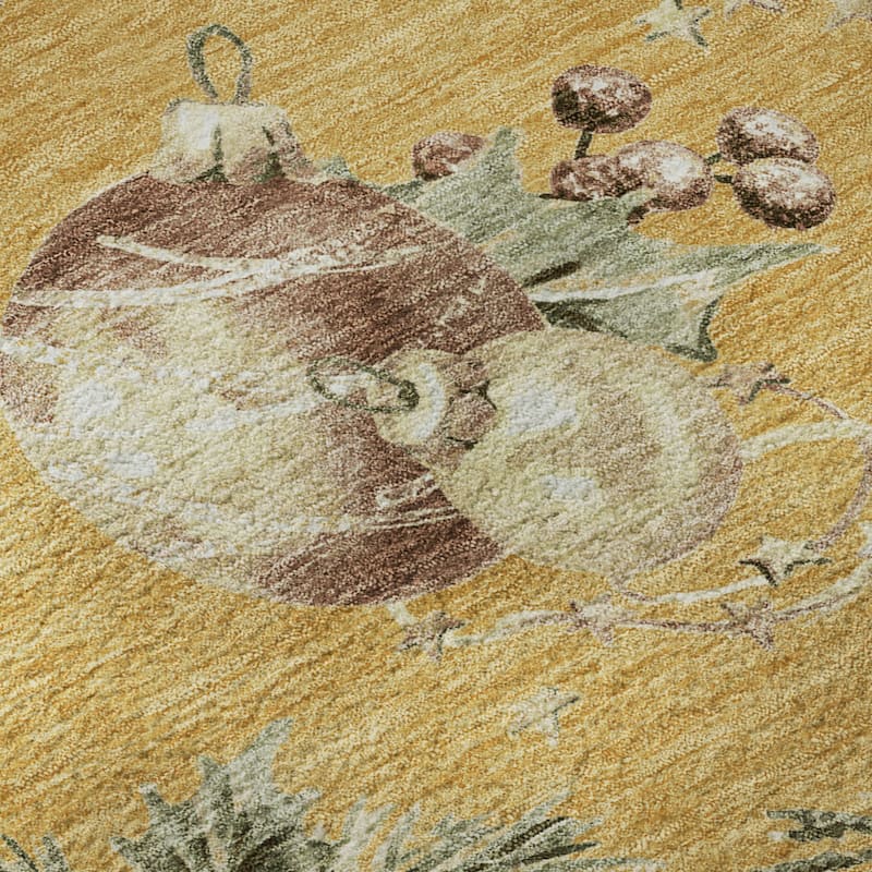Premium Washable Super Soft Holiday Ornament Mayfield Rug