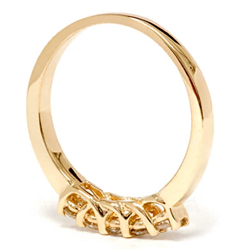 Yellow Gold 1/2ct Diamond Wedding Guard Ring New