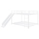 preview thumbnail 15 of 78, Metal Bunk Bed with Slide and Guardrails for Kids, Boys and Girls, Bedroom