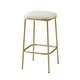 preview thumbnail 11 of 13, Bower Home Modern Gold Backless Upholstered Counter Stool (Set of 2)