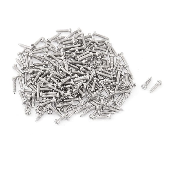 Unique Bargains Glasses Watch Metal Repair Fix Tool Screws Silver Tone 1 x 3.6mm 100pcs