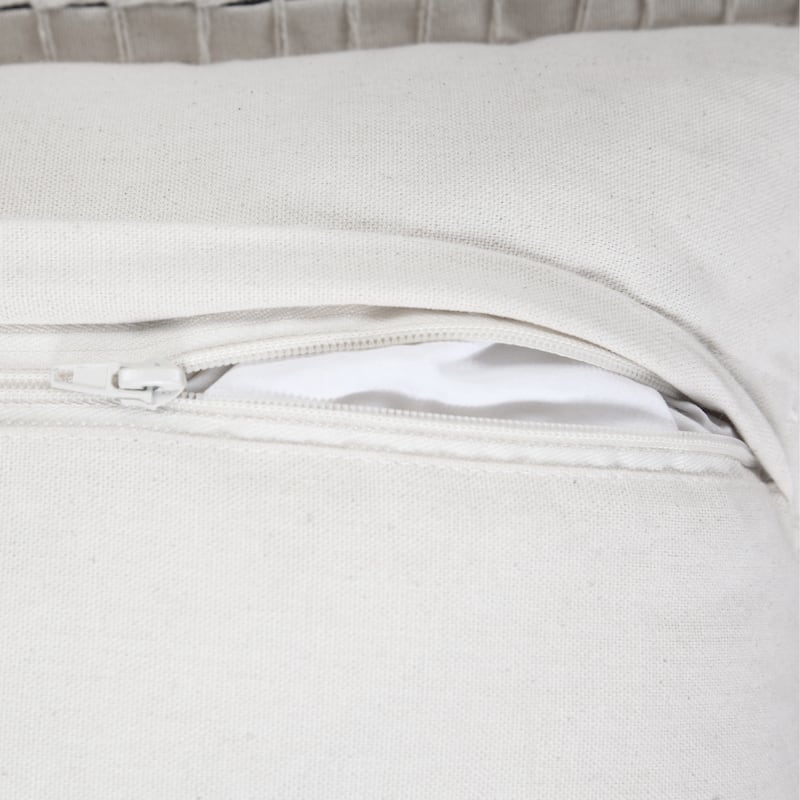 Sevita Guapo Casual Solid Stitched Edge Cotton Throw Pillow