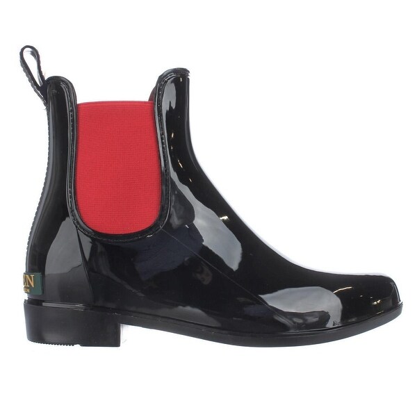 ralph lauren black rain boots