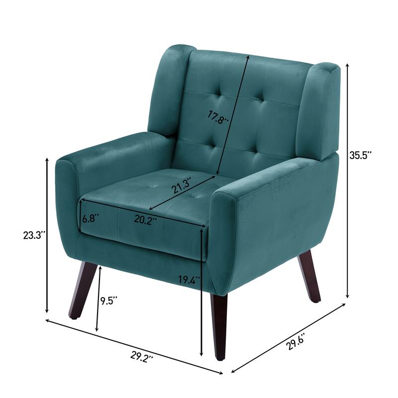 Tufted Arm Chair Upholstered Lounge Chair