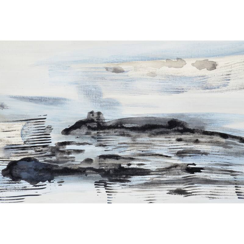 Renwil Gatwick 70" Wide Canvas Art, Blue