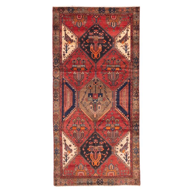 ECARPETGALLERY Hand-knotted Konya Anatolian Red Wool Rug - 4'7 x 9'9