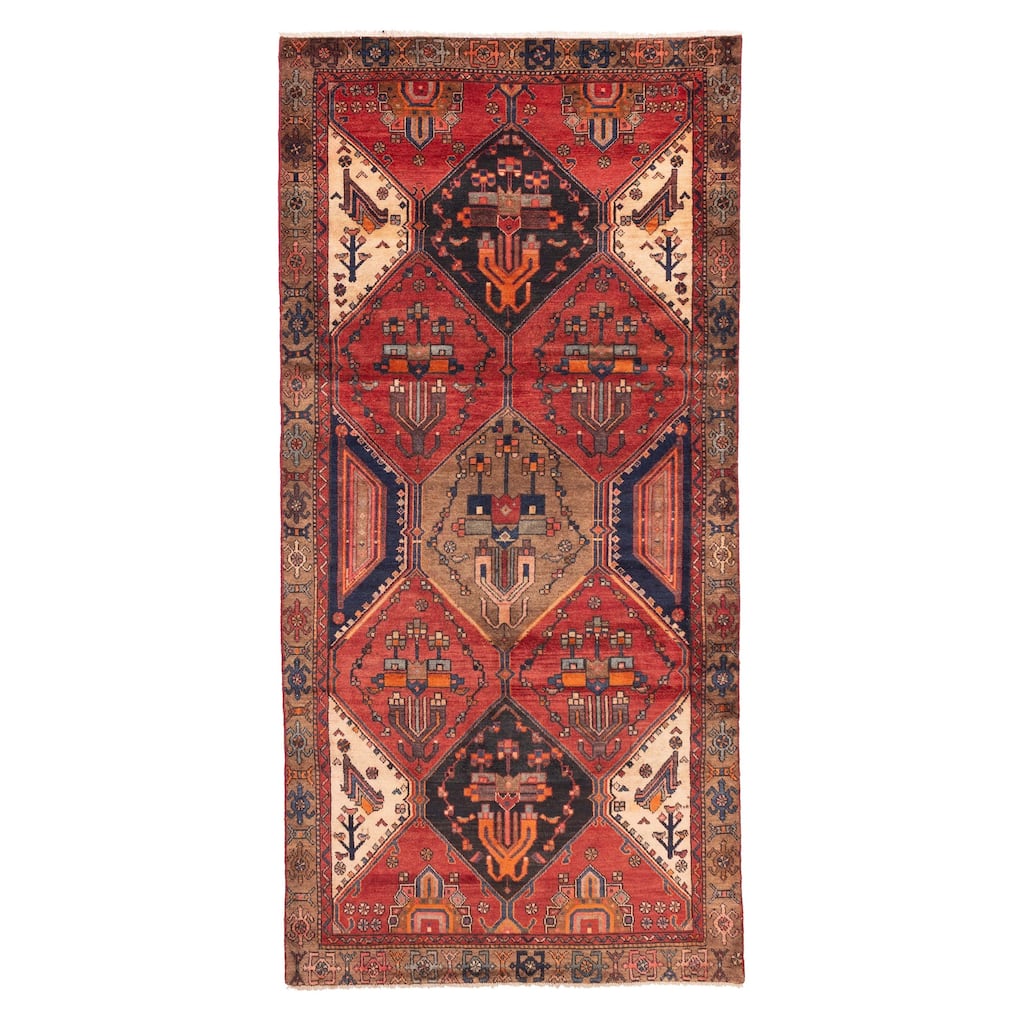 ECARPETGALLERY Hand-knotted Konya Anatolian Red Wool Rug - 4'7 x 9'9