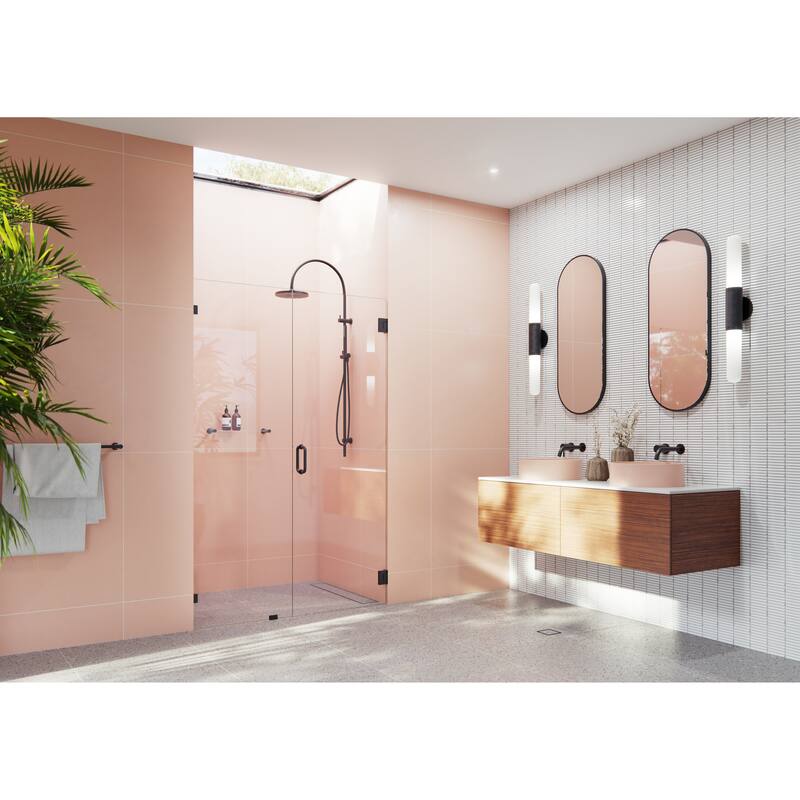 Glass Warehouse 78" x 51" Frameless Shower Door - Wall Hinge