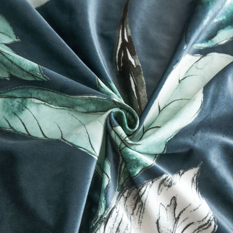 Leafshade Teal Duvet Cover Set