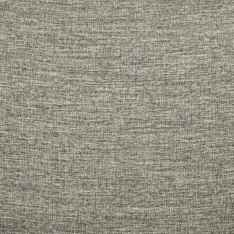 Roomfitters 34-Inch Upholstered Skirted Dining Armchair, Hidden Casters and Dual-Layer Foam Cushion, Gray