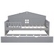 preview thumbnail 5 of 34, Wooden Twin Size Daybed with Trundle and Sensor Light for Kids,Toddler