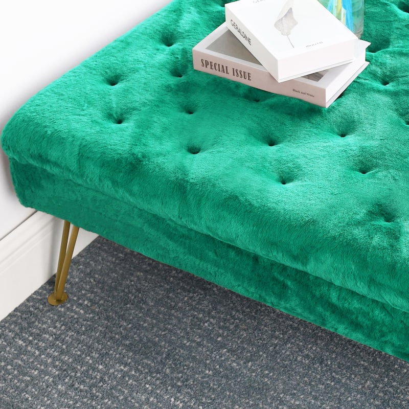 Square Fauxfur Coffee Table - 33"x33" x18"