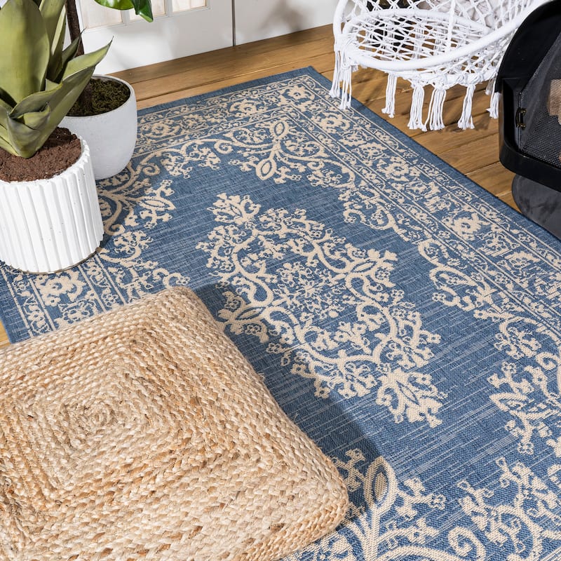 JONATHAN Y Tuscany Filigree Indoor/Outdoor Area Rug