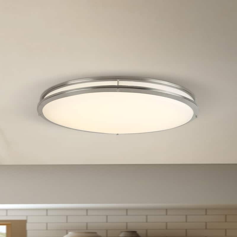 32 in oval led ceiling light Black 42W