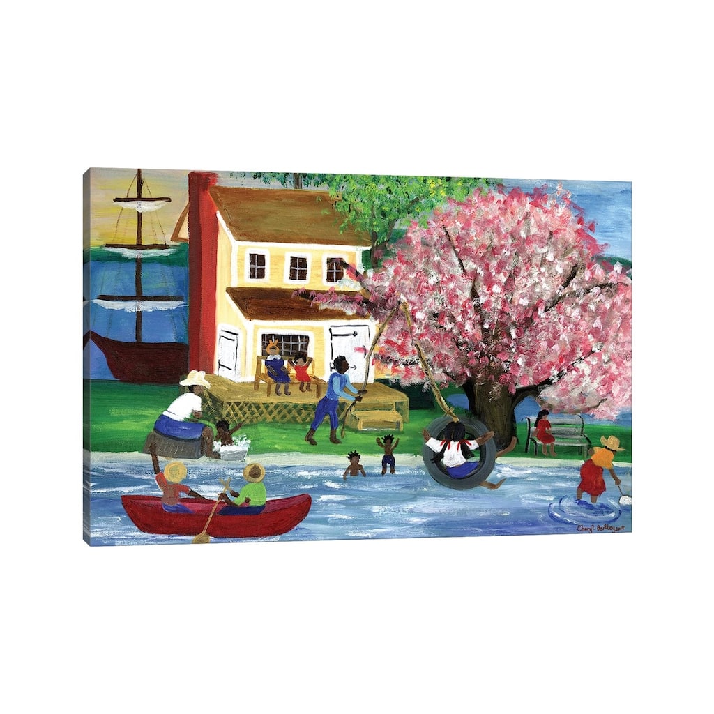 iCanvas "African American Summertime Homestead" by Cheryl Bartley Canvas Print