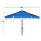 preview thumbnail 22 of 34, SAFAVIEH Milan 9ft Round Outdoor Patio Umbrella with Fringe Trim - UV Resistant, Crank Lift & Button Tilt