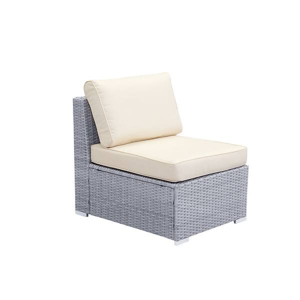 Shop Black Friday Deals On Ainfox 6 Pieces Outdoor Patio Furniture Sectional Sofa Beige Cushions Overstock 31814759