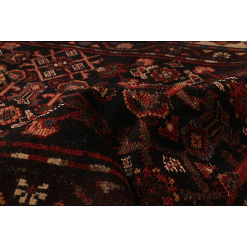 ECARPETGALLERY Hand-knotted Andelz Black Wool Rug - 3'5 x 11'5
