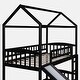preview thumbnail 20 of 39, Twin Over Twin Bunk Bed with Slide, House Bed with Slide