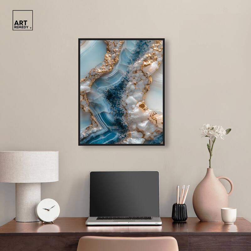 Lapis River Canvas by Art Remedy