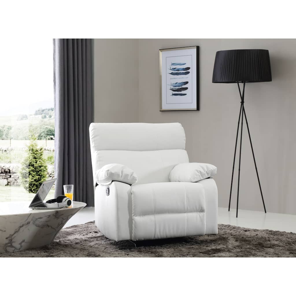 Manny Faux Leather Rocker Recliner