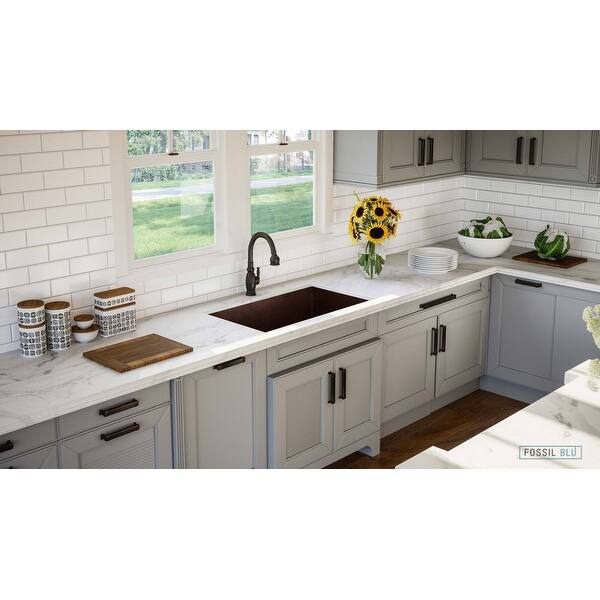 Shop Luxury 32 Inch Extra Thick Copper Undermount Kitchen Sink