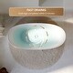 preview thumbnail 16 of 26, Freestanding Soaking Bathtub,100% Pure Virgin Acrylic with Drain And Groove Overflow,Glossy White