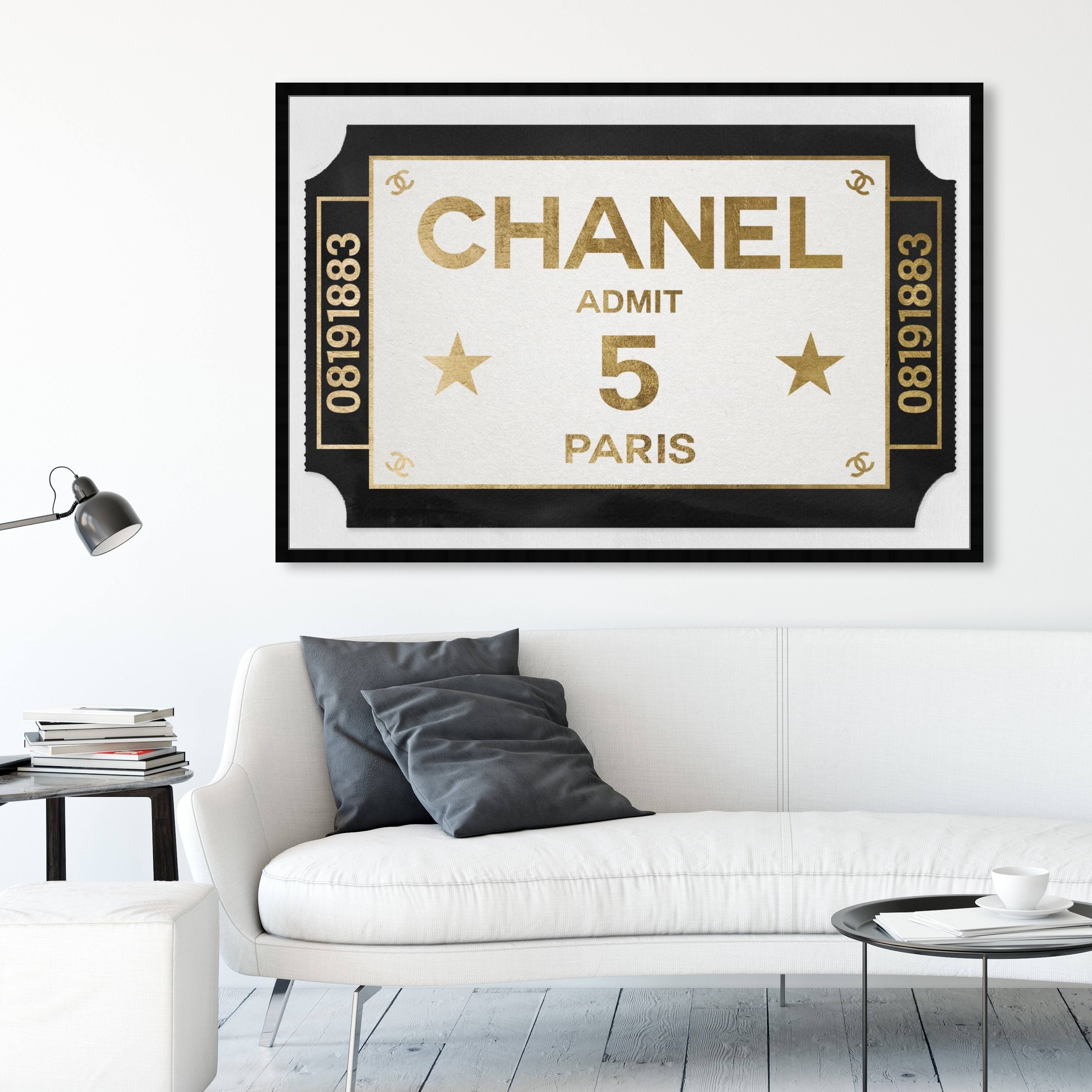 Chanel 31 Rue Cambon Watercolor Print, Fashion Wall Art