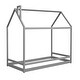 preview thumbnail 12 of 10, Twin Size House Bed Wood Bed, Gray