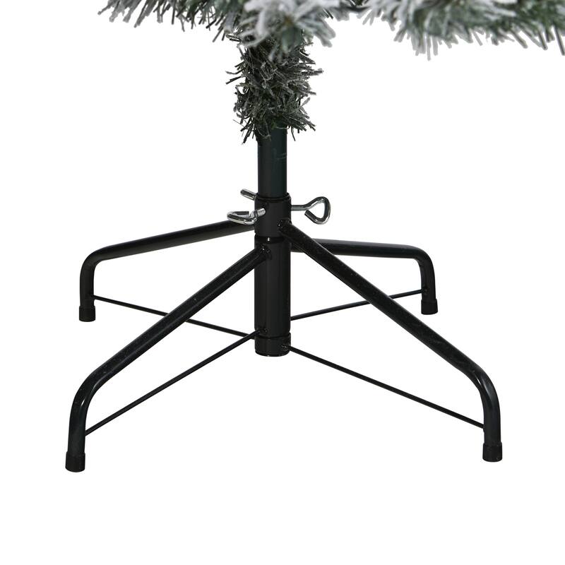 6' Flocked Rock Springs Spruce Artificial Christmas Tree, Unlit - 6 Foot