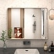preview thumbnail 136 of 141, Apmir Metal Frame Tempered Glass Bathroom Vanity Mirror for Wall, Cloakroom, Bedroom 40" x 32" - Silver