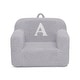 preview thumbnail 1 of 2, Personalized Monogram Cozee Sherpa Chair - Customize with Letter A - Foam Kids Chair for Ages 18 Months and Up