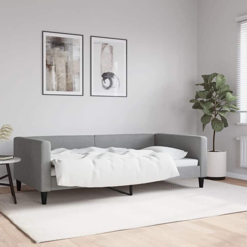 vidaXL Day Bed Upholstered Sleeper Sofa Bed for Bedroom Living Room Fabric