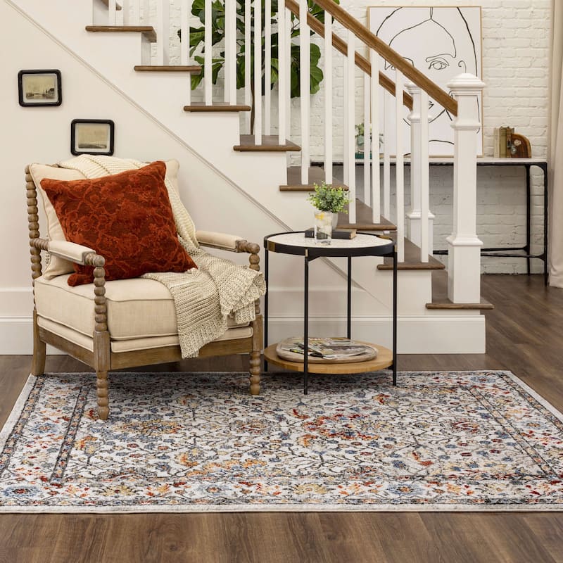 Mohawk Home Bonilla Floral Ornamental Area Rug
