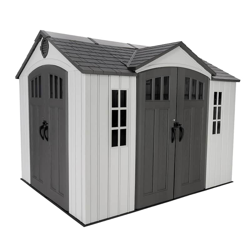 Lifetime 10 Ft. X 8 Ft. Dual Entry Outdoor Storage Shed (60467)