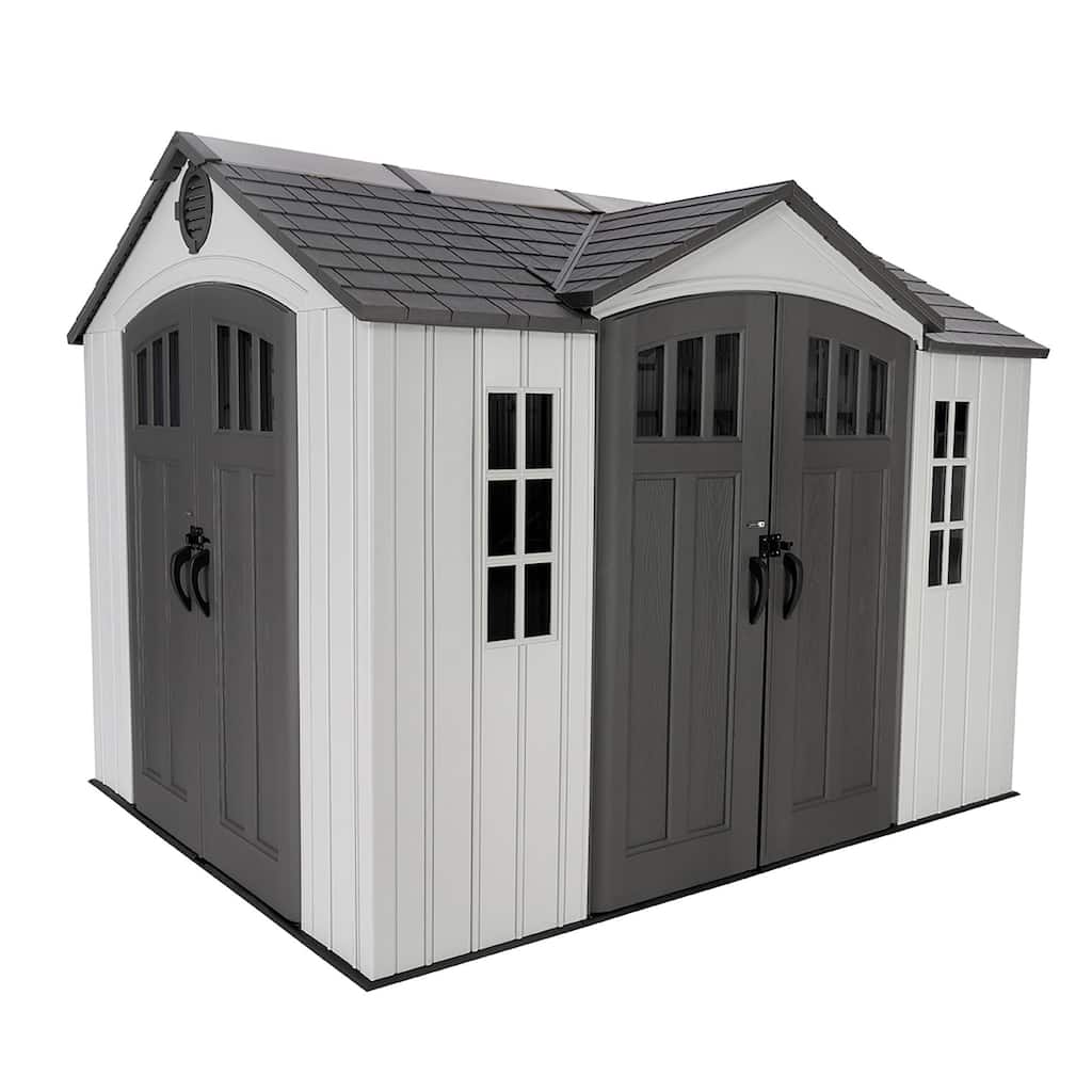 Lifetime 10 Ft. X 8 Ft. Dual Entry Outdoor Storage Shed (60467)