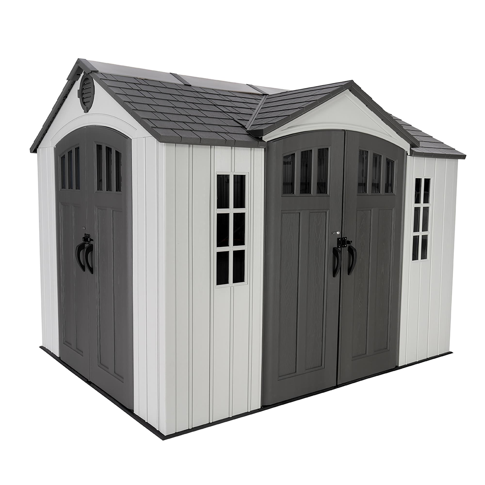 Lifetime 10 Ft. X 8 Ft. Dual Entry Outdoor Storage Shed (60467)