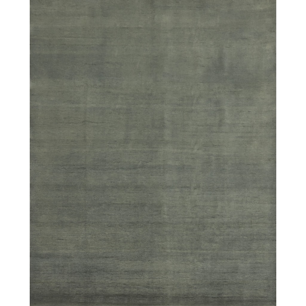 Vegetable Dye Modern Gabbeh Turkish Area Rug Handmade Wool Carpet - 11' 4'' X 10' 0''