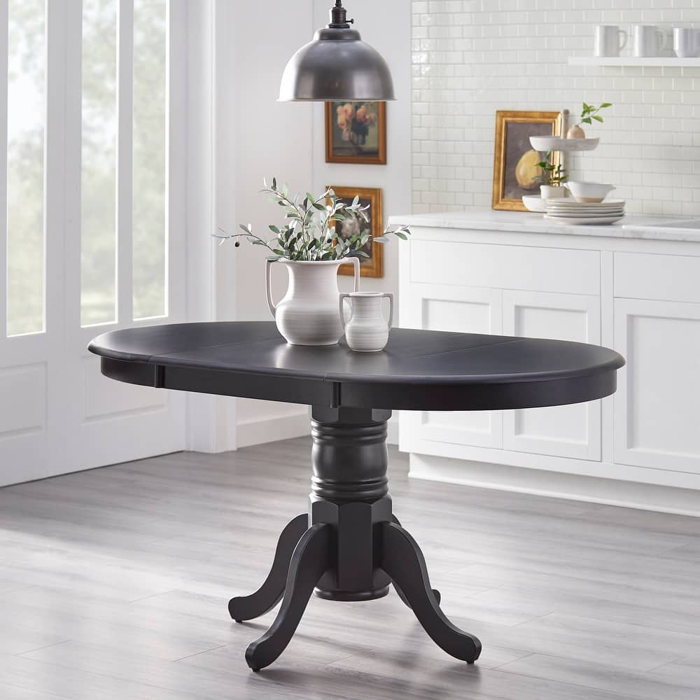 Simple Living Carolina Farmhouse Solid Wood Dining Table with Leaf