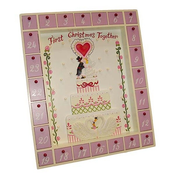 Shop 17" Pink and Beige First Christmas Together Wedding ...