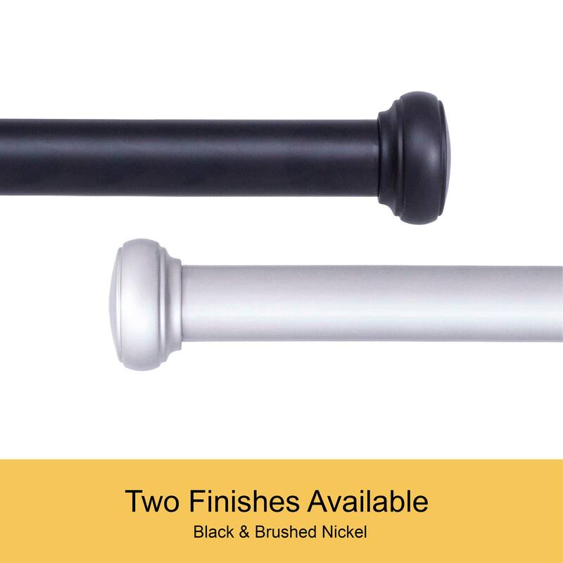 Kenney Weaver 1" Indoor/Outdoor Rust-Resistant Curtain Rod
