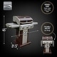 preview thumbnail 22 of 79, Kenmore 3 Burner Pedestal Grill with Foldable Side Shelves - product size:1298*613*1145mm,