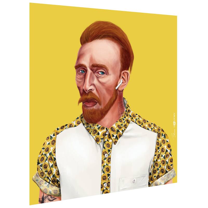 Empire Art Direct Hip Vincent Van Gogh Printed Tempered Glass Wall Art - Multi-Color
