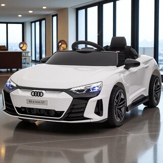12V Licensed Audi RS E-tron GT Kids Ride On Car with Remote Control, Music, Lights, Horn, 4-Wheel Suspension, Ages 3-5