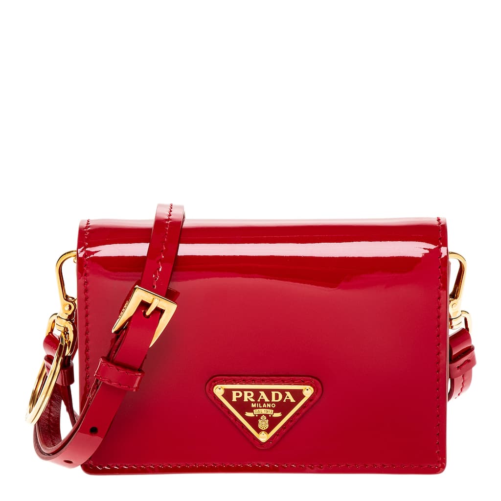 Prada Patent Leather Card Holder